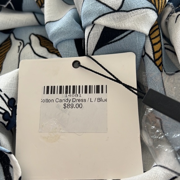 NWT Ebby and I Cotton Candy Dress Blue size L - Picture 6 of 6